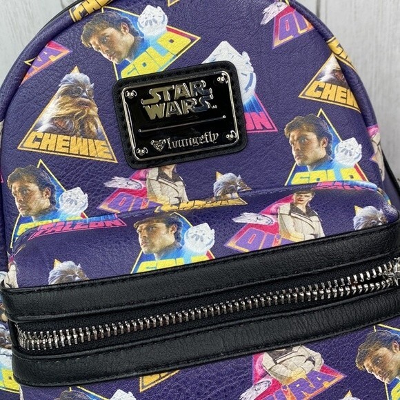 Loungefly Disney Star Wars Blue and Black Backpack - Picture 2 of 8